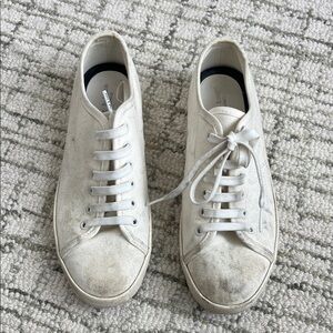 Rag & Bone Off-White Leather Sneakers